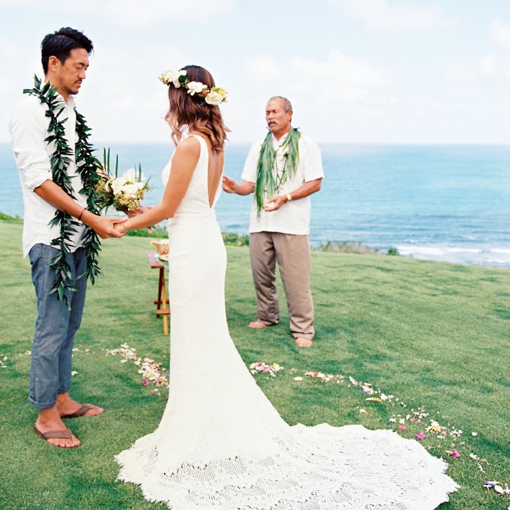 Boho wedding gown